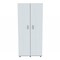 Homeroots White Finish Wood Wardrobe with Two Doors 249836 - alternate 4