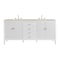 James Martin Vanities Myrrin 72" Vanity, Bright White, w/ 3 CM Siberian Silestone Top w/FreePower Wireless Charger 485-V72-BW-FSFR - alternate 1