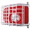 Safety Technology International Audible and Strobe Guard, Steel, Surface Mount, 9 3/8 in W x 6 1/8 in H x 5 in D, White STI-9720 - alternate 1