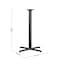 Flash Furniture Restaurant Table X-Base with 3" Dia. Bar, 30 in W, 30 in L, 40.5 in H, Cast Iron, Iron, Black XU-T3030-BAR-GG - alternate 6