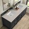 James Martin Vanities Lorelai 72" Double Vanity, Black Onyx, w/ 3 CM Siberian Silestone Top 424-V72-BKO-3SFR - alternate 9