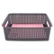 Advantus Weave Storage Bin, Plastic, Black, 4.8 in H, 10.5 in W, 2 PK AVT40327 - alternate 2