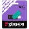 Kingston 128GB Portable USB 3.2 Gen 1 DataTraveler Exodia S (Black/Turquoise) DTXS/128GB - alternate 3