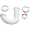 Keeney Mfg 1-1/4 White Plastic J-Bend Heavy Duty Washer 10200WK - alternate 6