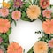 Homeroots 26" Green Orange And Pink Daisy Artificial Wreath 634652 - alternate 3