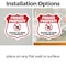 Signmission No Drone Shield Sign Aircraft Or Drone I, 4 inch X 4 inch, Vinyl Decal, 2PK SHI-D-2PACK-4-391 - alternate 3