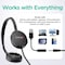 Venturex Stereo Kids Learning Phone & Computer Headphone, 3.5mm & USB-A Adapter, Black, 50PK K22 - alternate 8