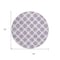 Homeroots 8' Lavender And Ivory Round Polka Dot Washable Indoor Outdoor Area Rug 614913 - alternate 6