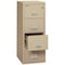 Fireking 15-1/4" W 4 Drawer Fire-Resistant Vertical File Cabinet, Parchment, Legal 4-2125-CPA - alternate 2