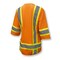 Radians 100% Polyester Solid Knit Front, 100% Polyester Mesh Back, Zipper Closure, Orange, Size 2X SV63WO2X - alternate 8