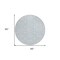 Homeroots 8' Sky Blue And Ivory Round Geometric Washable Indoor Outdoor Area Rug 610855 - alternate 6