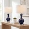 Jonathan Y Cox 22" Metal/Glass LED Table Lamp, Navy, 2PK JYL4033C-SET2 - alternate 6