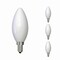 Bulbrite LED Filament, 6.5 Watt Dimmable B11 Light Bulb, Milky Glass Finish, E12 Base, 5000K, 750 Lumens, 4PK 862080 - alternate 1