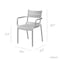 Lagoon Naples Stackable Armchair, 2PK 7220G8-ASLGS - alternate 8
