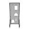 5S Supplies Housekeeping Shadow Board Broom Station V13, Gray / White, Kit + Stand, No Text HSB-V13-GRAY/WHITE-KIT-STAND-NO TEXT - alternate 1