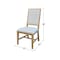 International Concepts Solid Wood Traditional Dining Chair, Set of 2, Honey CI97-99P - alternate 4