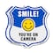 Signmission Smile You're On Camera Shield Sign Smile, 12 inch X 12 inch, Plastic Sign, 2PK SHI-P-2PACK-12-463 - alternate 1