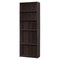 Homeroots 71" Cappuccino Wood Adjustable Bookcase 355724 - alternate 1