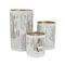 Decoris White/Gold Lantern 8 in. 553549 - alternate 1