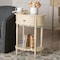 Bali & Pari Liba End Table with Scalloped Detailing and Open Shelf Storage 271-14795-ZORO - alternate 5