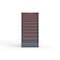 Strong Hold 11 drawer cabinet - (4x 2ft, 4x 4ft, 2x 5ft, 1x 9ft) - Red accents - Keyed Different S3060-PPDAS-1102DS - alternate 1
