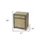 Homeroots 21in Brown And Green And Ivory Standard Accent Cabinet With One Drawer 389763 - alternate 7