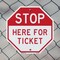 Signmission Stop Here for Ticket, 10 Inch X 10 Inch, Plastic Sign OC-P-10-289 - alternate 6