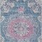 Homeroots 10' X 14' Blue Floral Medallion Washable Indoor Outdoor Area Rug 607847 - alternate 9