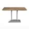 Flash Furniture Commercial All-Weather 48x30 Natural HPL Tabletop-SIL 2 Column Base ST-REC3048-NAT-TB002S-GG - alternate 7