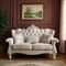 Homeroots 69in Ivory Chesterfield Loveseat and Toss Pillows 374220 - alternate 4