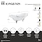 Kingston Brass 61" Cast Iron Oval Double Slipper Clawfoot Tub, No Faucet Drillings, White/Polished Brass VCTNDS6130NC2 - alternate 2