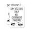Signmission Day Visitors Only No Overnight Parking With Graphic, 18'' X 24'' 2 Signs, Heavy Gauge Aluminum, 2PK A-1824-2PACK-24196 - alternate 1