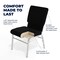 Flash Furniture Black Fabric Church Chair, PK4 4-XU-CH-60096-BK-SV-BAS-GG - alternate 9