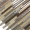 Apollo Tile Gray Brown 11.8 in x 11.8 in Glass, Stone Glossy Floor and Wall Mosaic Tile 4.83 sqft/case, 5PK APLCAS88029A - alternate 6