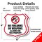 Signmission No Guns Shield Sign No Firearms Or Weapo, 6 inch X 6 inch, Plastic Sign, 2PK SHI-P-2PACK-6-395 - alternate 4
