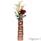 Uniquewise Large Decorative Modern Metal Honeycomb Design Table Flower Vase in Gold, 15-Inch Height QI004247.L - alternate 1