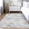 Homeroots 9' X 12' Gray Charcoal And Silver Geometric Washable Indoor Outdoor Area Rug 588272 - alternate 5