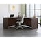 Officeworks By Sauder L-Desk Combo, 29.291 in H, 71.102 in W X Noble Elm 431540 - alternate 1