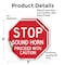 Signmission Stop Sound Horn Proceed with Cautio, 6 inch X 6 inch, Vinyl Decal, 2PK OC-D-2PACK-6-323 - alternate 3