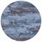 Homeroots 8' Blue And Charcoal Round Abstract Washable Indoor Outdoor Area Rug 630917 - alternate 2