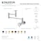Kingston Brass Deck Mount Pot Filler Faucet, Matte Black KS3700RX - alternate 6