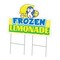 Signmission Frozen Lemonade Die Cut Yard & Stake plastic coroplast window, C-DC-2436-Frozen Lemonade19 C-DC-2436-DS-Frozen Lemonade19 - alternate 1