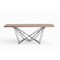 Homeroots Light Brown And Black Solid Wood And Metal Dining Table 283195 - alternate 6