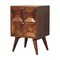 Homeroots 24" Brown Solid Wood Square Two Drawer Nightstand 651866 - alternate 6
