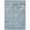 Homeroots 10' X 14' Teal Blue And Aqua Floral Washable Indoor Outdoor Area Rug 609521 - alternate 7