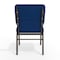 Flash Furniture 18.5"W Church Chair in Navy Blue Fabric, 4PK 4-XU-CH-60096-NVY-BAS-GG - alternate 7