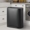 Happimess Beni Kitchen Trash/Recycling 16-Gallon Double-Bucket Step Trash Can w/ Odor Filter, Charcoal Black HPM1014B - alternate 9