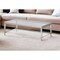 Homeroots 55" Clear and Silver Glass And Steel Coffee Table 283428 - alternate 7