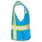 Dome75 Hi-Vis Safety Vest 4X/5X Class Non-ANSI/Enhanced Visibility , Zipper 6 Pockets, 2 Mic Tab DV2183 - alternate 5