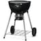Napoleon Premium 18 Charcoal Kettle Grill, 17.5 sq-in Primary Cooking Surface, Black NK18K-LEG-3 - alternate 4